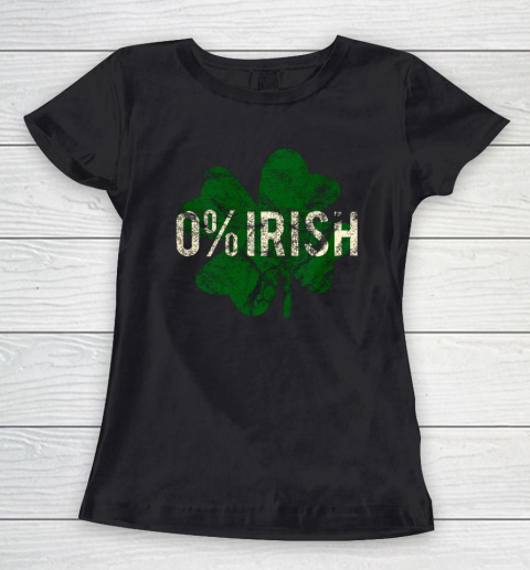 0 Irish Shamrock St St Patricks Day Women's T-Shirt