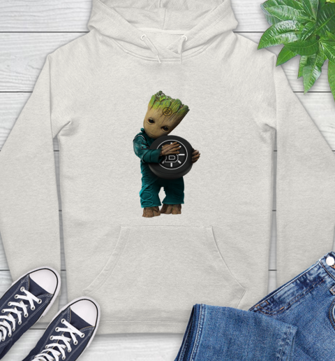 NHL Groot Guardians Of The Galaxy Hockey Sports Boston Bruins Hoodie 12