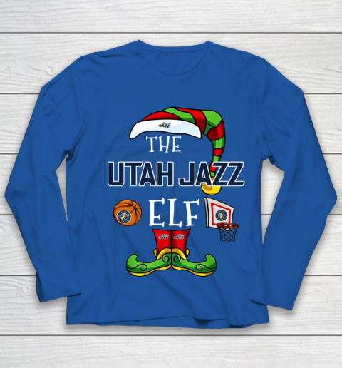 Utah Jazz Christmas ELF Funny NBA Youth Long Sleeve 7