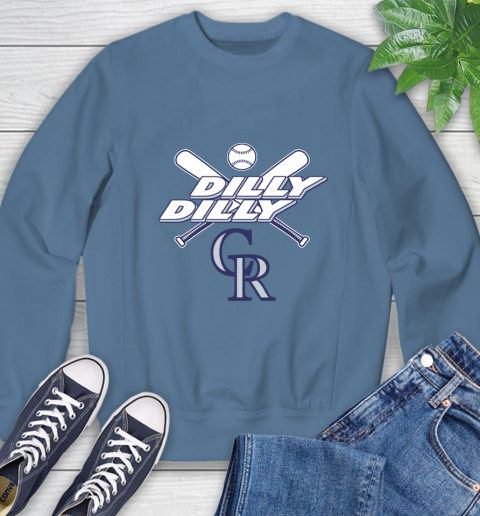 MLB Colorado Rockies Dilly Dilly Baseball Sports Sweatshirt 7