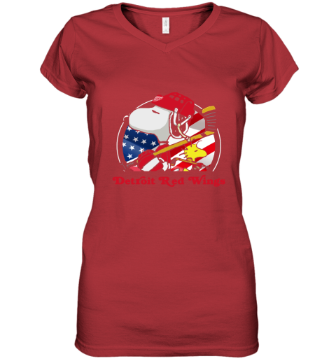 pxfv-detroit-red-wings-ice-hockey-snoopy-and-woodstock-nhl-women-v-neck-t-shirt-39-front-red-480px