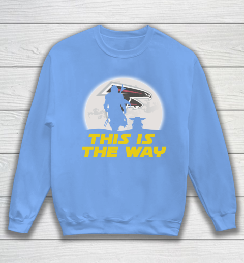 Atlanta Falcons NFL Football Star Wars Yoda And Mandalorian This Is The Way Sweatshirt 8