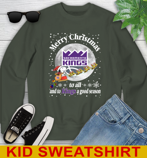 Sacramento Kings Merry Christmas To All And To Kings A Good Season NBA Basketball Sports Youth Sweatshirt 8