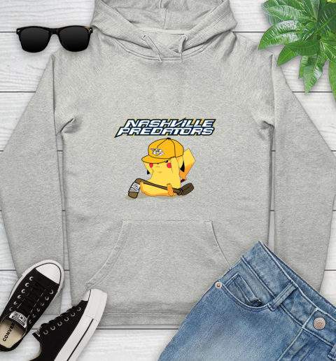 NHL Pikachu Hockey Sports Nashville Predators Youth Hoodie