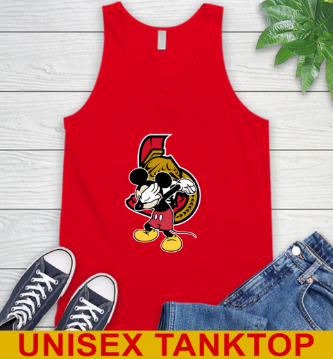 Ottawa Senators NHL Hockey Dabbing Mickey Disney Sports Tank Top 6