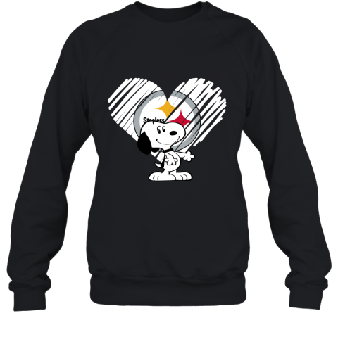 I Love Pitburg Steelers Snoopy In My Heart NFL Sweatshirt