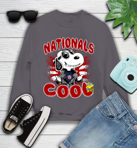 MLB Baseball Washington Nationals Cool Snoopy Shirt Youth Sweatshirt 5 MLB Baseball Washington Nationals Cool Snoopy Shirt Youth Sweatshirt - Image 5