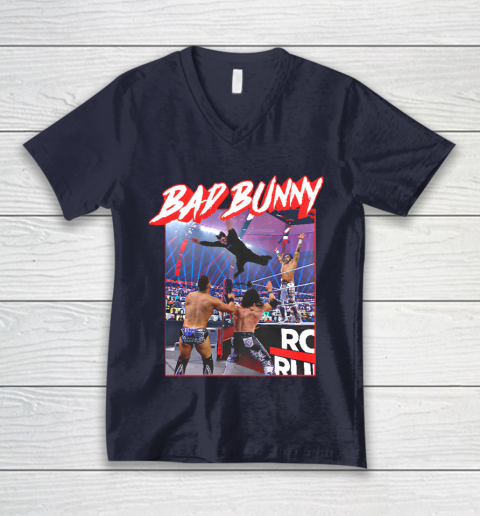 Bad Bunny WWE V-Neck T-Shirt 2