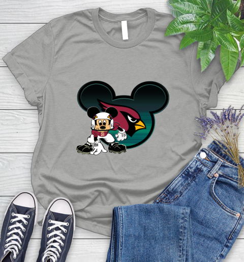NFL Arizona Cardinals Mickey Mouse Disney Football T Shirt Women's T-Shirt 10