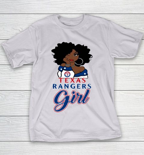 Texas Rangerss Girl MLB Youth T-Shirt 5