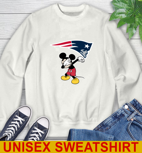 New England Patriots NFL Football Dabbing Mickey Disney Sports Sweatshirt