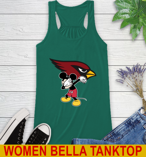 Arizona Cardinals NFL Football Dabbing Mickey Disney Sports Racerback Tank 7