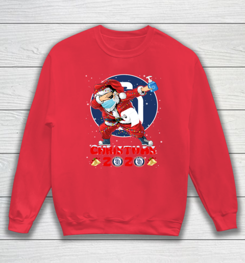San Diego Padres Funny Santa Claus Dabbing Christmas 2020 MLB Sweatshirt 7