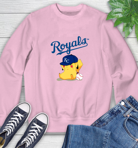 MLB Pikachu Baseball Sports Kansas City Royals Sweatshirt 9