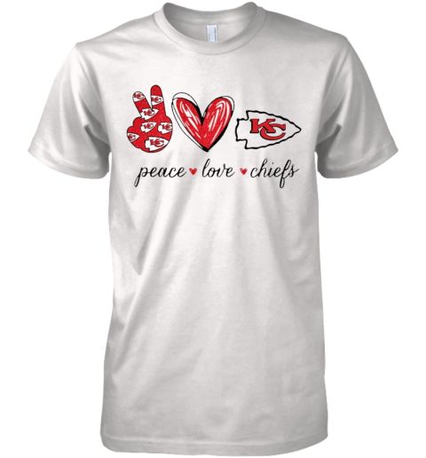 Peace Love Kansas City Chiefs Premium Men's T-Shirt