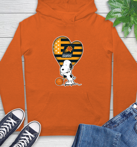 Phoenix Suns NBA Basketball The Peanuts Movie Adorable Snoopy Hoodie 5