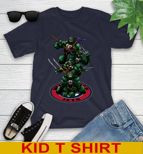 NHL Hockey Winnipeg Jets Teenage Mutant Ninja Turtles Shirt Youth T-Shirt 3