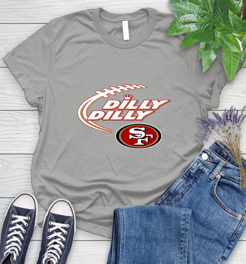NFL San Francisco 49ers Dilly Dilly Football Sports Women's T-Shirt 10