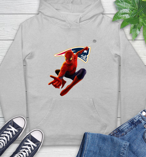 NFL Spider Man Avengers Endgame Football New England Patriots Hoodie 7 NFL Spider Man Avengers Endgame Football New England Patriots Hoodie - Image 7