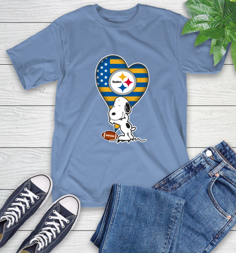 Pittsburgh Steelers NFL Football The Peanuts Movie Adorable Snoopy T-Shirt 11