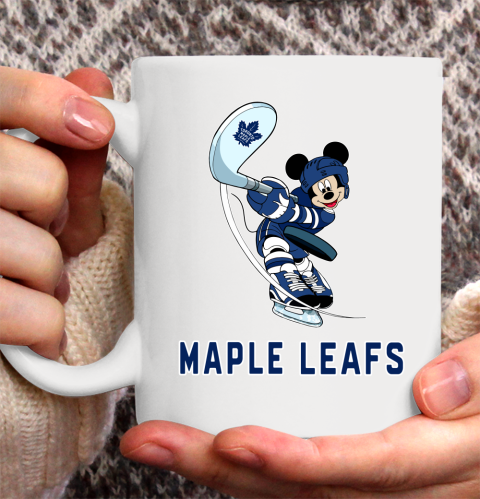 NHL Hockey Toronto Maple Leafs Cheerful Mickey Mouse Shirt Ceramic Mug 11oz 2