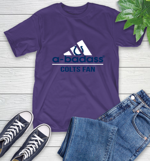 NFL A Badass Indianapolis Colts Fan Adidas Football Sports T-Shirt 5