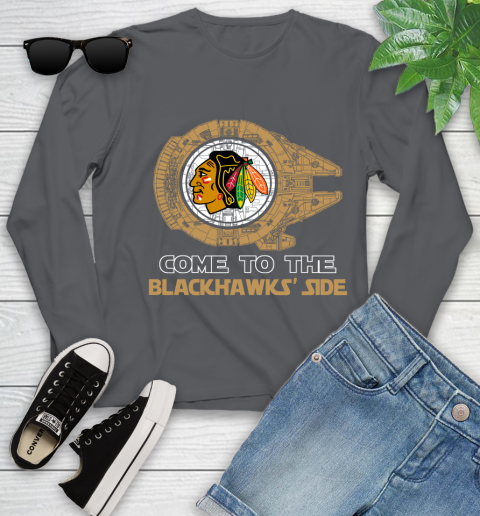 NHL Come To The Chicago Blackhawks Wars Hockey Sports Youth Long Sleeve 9