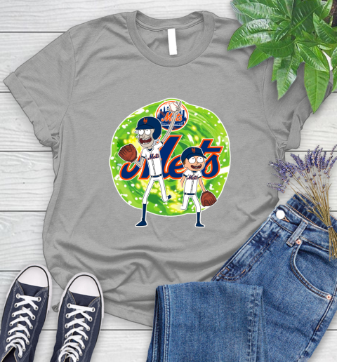 MLB New York Mets Rick And Morty Baseball Sports Women's T-Shirt 10