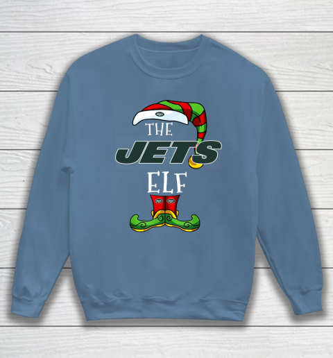 New York Jets Christmas ELF Funny NFL Sweatshirt 6