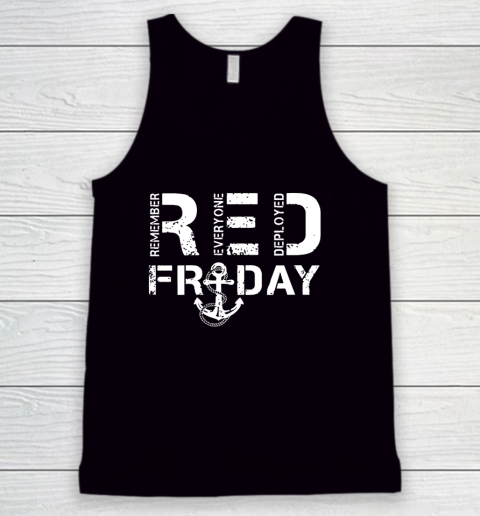 On Fridays We Wear Red Friday Military Navy Soldiers Tank Top