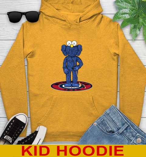 NHL Hockey Winnipeg Jets Kaws Bff Blue Figure Shirt Youth Hoodie 3
