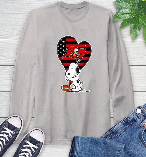 Tampa Bay Buccaneers NFL Football The Peanuts Movie Adorable Snoopy Long Sleeve T-Shirt 12