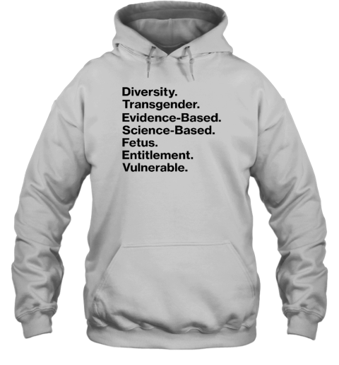 Diversity Transgender Evidence Based Science Based Fetus Entitlement Vulnerable Hoodie