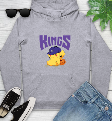 NBA Pikachu Basketball Sports Sacramento Kings Youth Hoodie 6