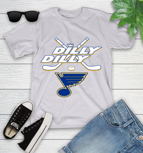 NHL St.Louis Blues Dilly Dilly Hockey Sports Youth T-Shirt 4