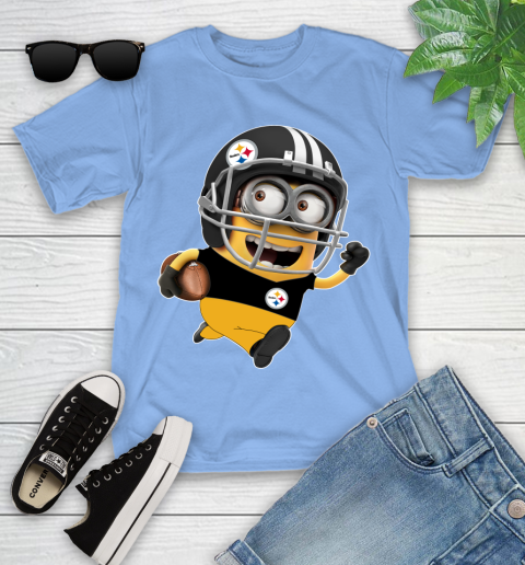 NFL Pittsburgh Steelers Minions Disney Football Sports Youth T-Shirt 11