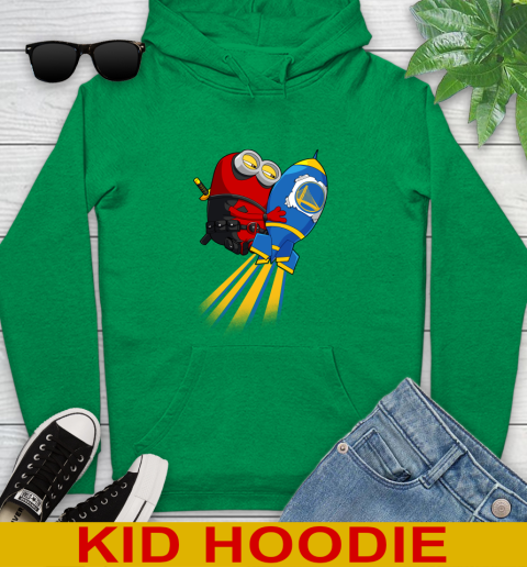 NBA Basketball Golden State Warriors Deadpool Minion Marvel Shirt Youth Hoodie 8