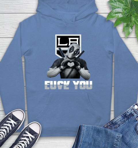 NHL Los Angeles Kings Deadpool Love You Fuck You Hockey Sports Hoodie 11