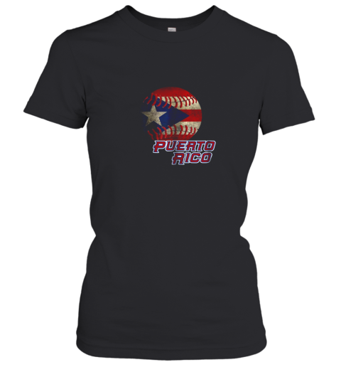 Puerto Rico Baseball Flag Shirt Boricua Pride Women's T-Shirt