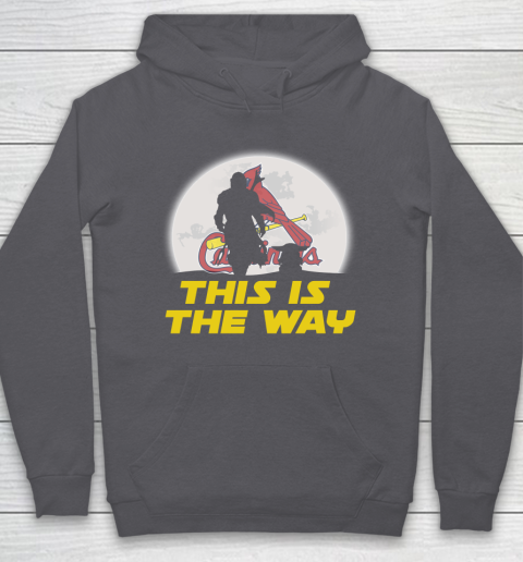 St.Louis Cardinals MLB Baseball Star Wars Yoda And Mandalorian This Is The Way Hoodie 4