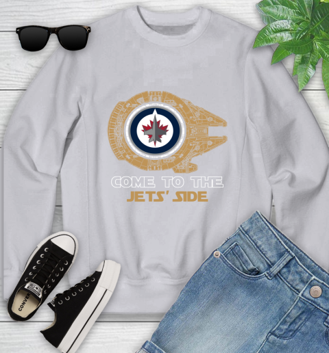 NHL Come To The Winnipeg Jets Wars Hockey Sports Youth Sweatshirt 3