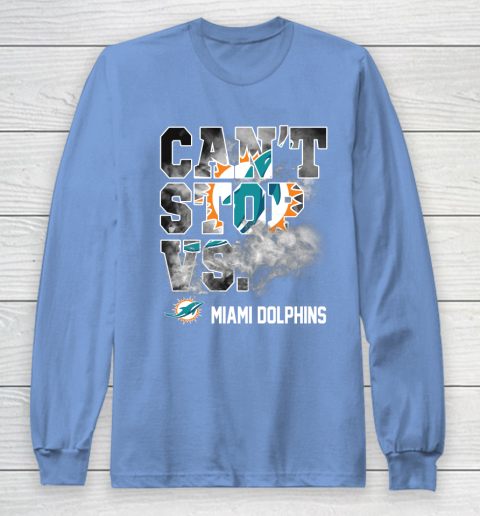 NFL Miami Dolphins Can't Stop Vs Long Sleeve T-Shirt 8