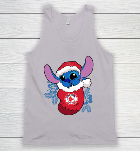 Boston Red Sox Christmas Stitch In The Sock Funny Disney MLB Tank Top 4
