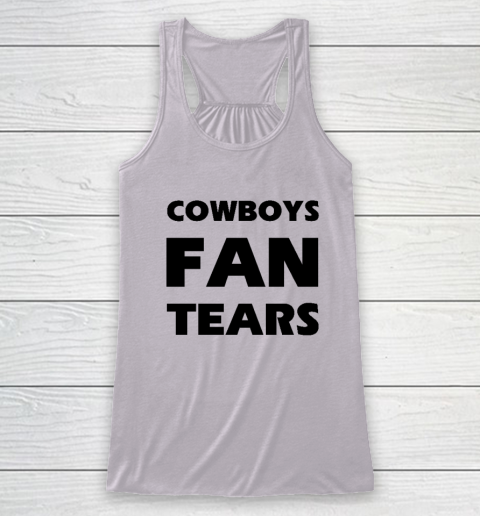 Cowboys Fan Tears Racerback Tank 2