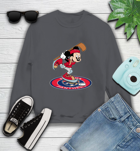 NHL Hockey Florida Panthers Cheerful Mickey Disney Shirt Sweatshirt 6