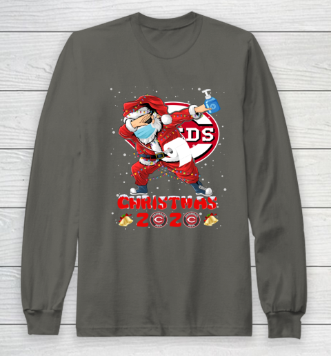 Cincinnati Reds Funny Santa Claus Dabbing Christmas 2020 MLB Long Sleeve T-Shirt 6 Cincinnati Reds Funny Santa Claus Dabbing Christmas 2020 MLB Long Sleeve T-Shirt - Image 6