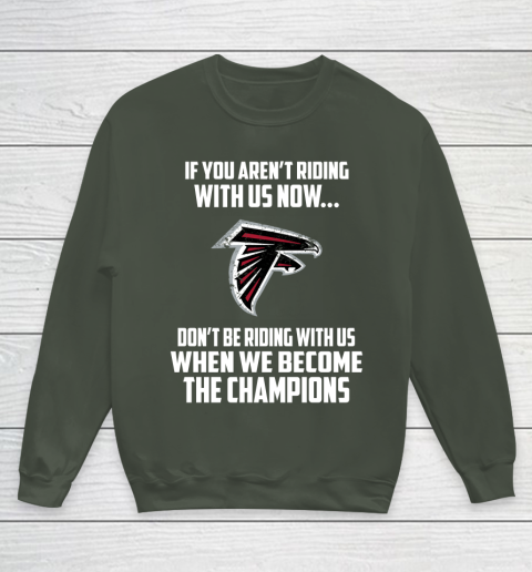 NFL Atlanta Falcons Football We Become The Champions Youth Sweatshirt 8