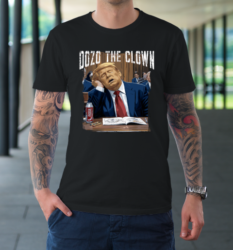 Dozo The Clown Donald Trump Sleeping At Trial T-Shirt