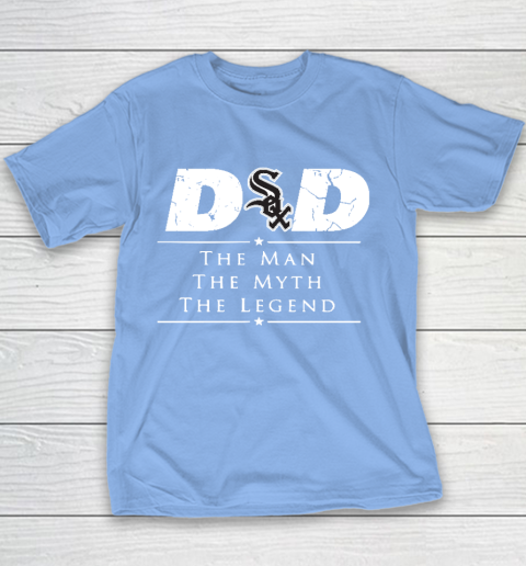 Chicago White Sox MLB Baseball Dad The Man The Myth The Legend Youth T-Shirt 8