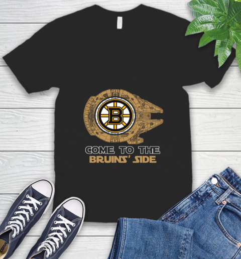 NHL Come To The Boston Bruins Wars Hockey Sports V-Neck T-Shirt